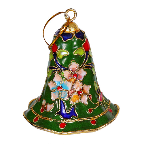 Glocke Weihnachtsglocken Weihnachtsdeko Deko Cloisonne Emaille 5485 - zum Schließen ins Bild klicken